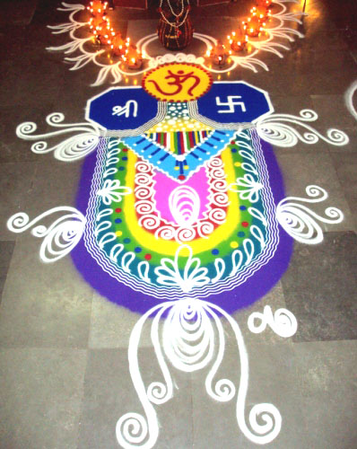 freehand rangoli design by akruti 8