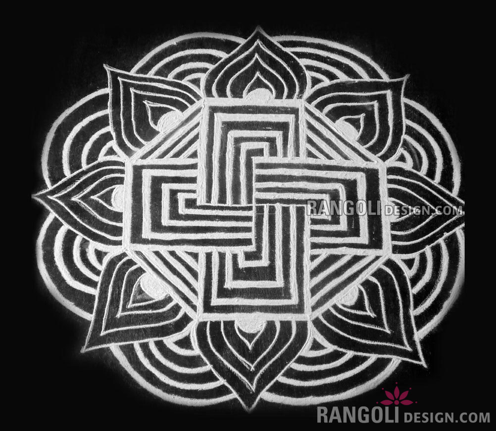 lotus kolam by indu