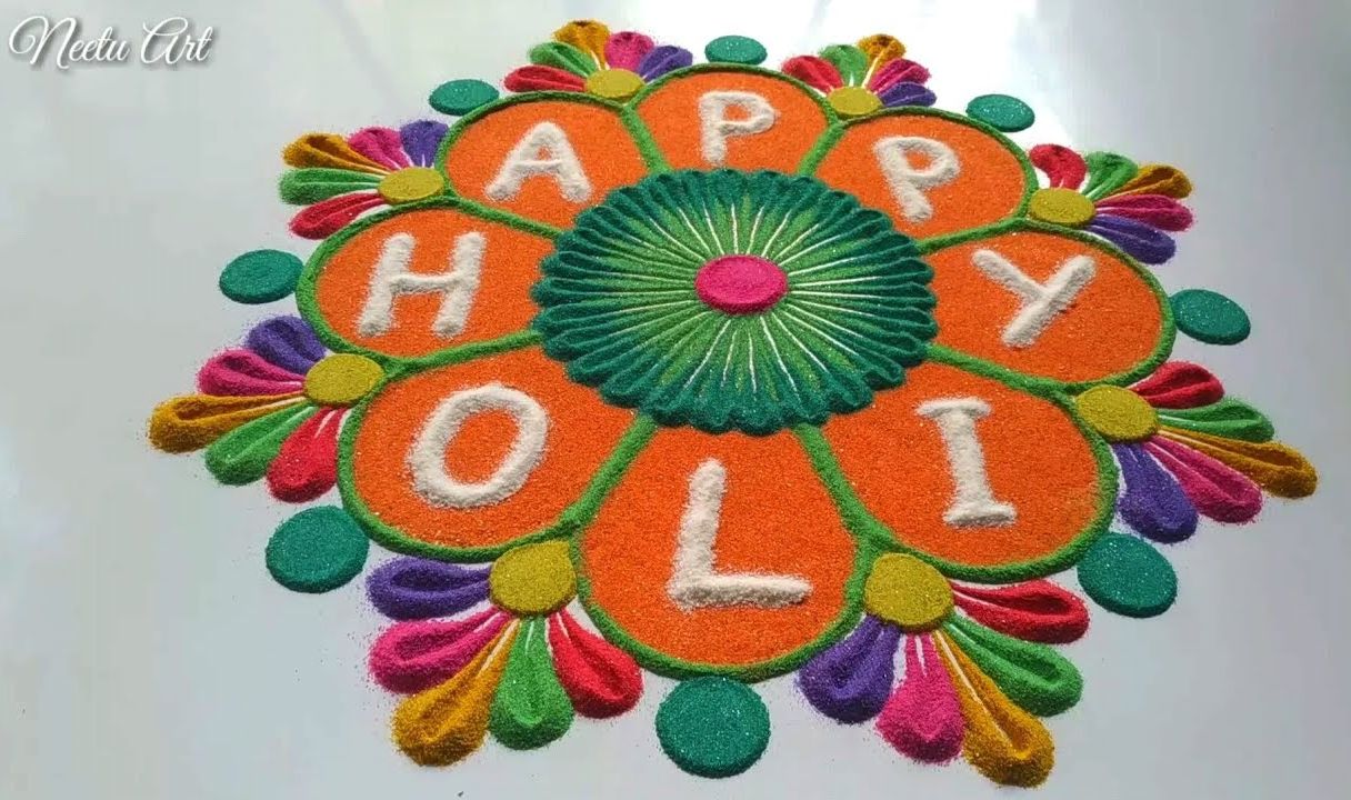 happy holi rangoli design 12