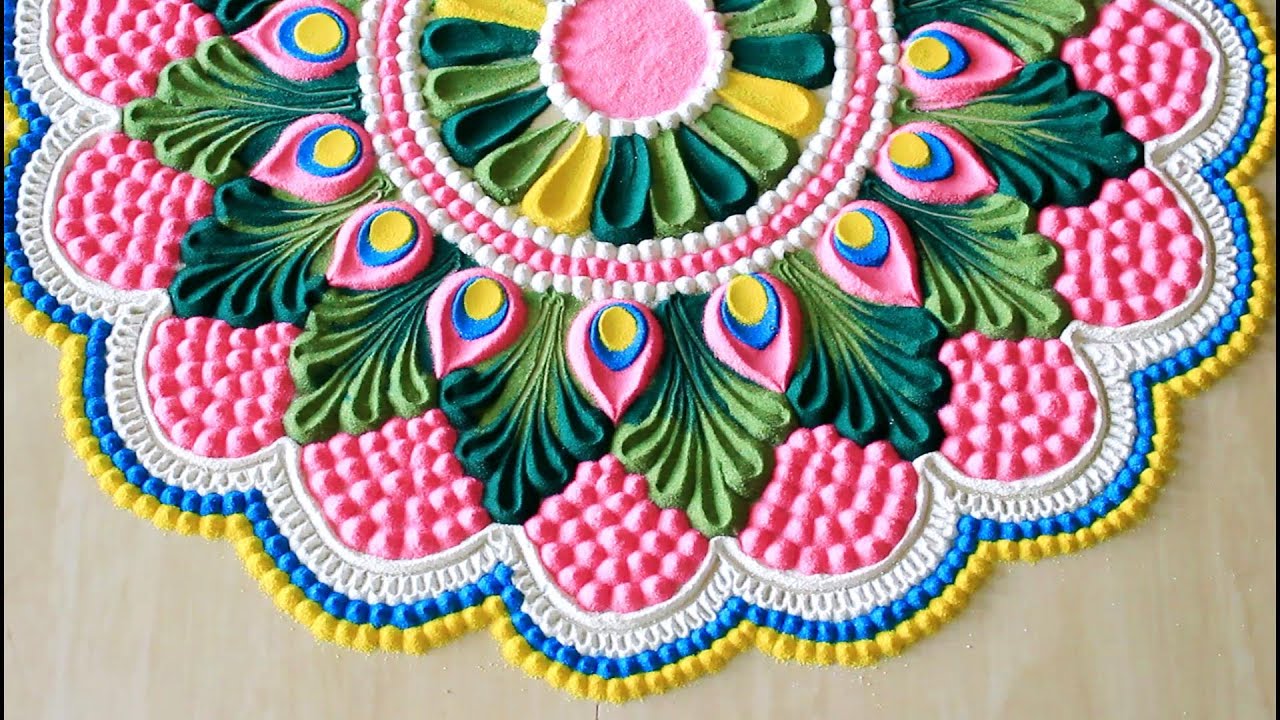 rangoli design floral