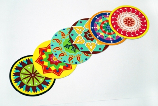 coasters rangoli designs by sakshi taplu