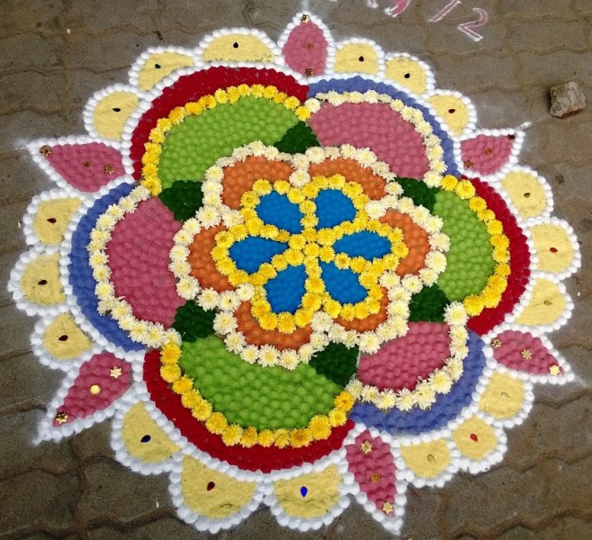 kolam design by kamala corner 1
