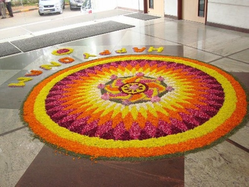 pookalam rangoli design 1