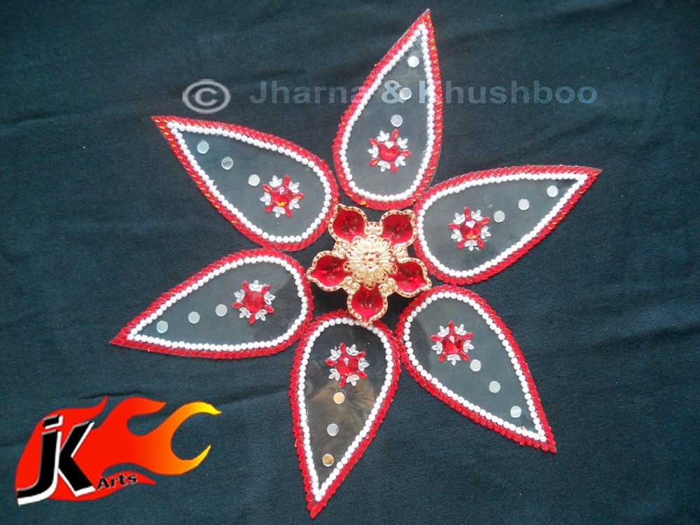 kundan rangoli design by jk arts 10