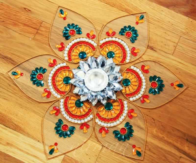 kundan rangoli design by nirman 10