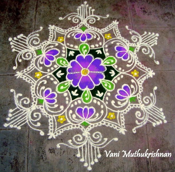 rangoli design by vani muthukrishnan 11