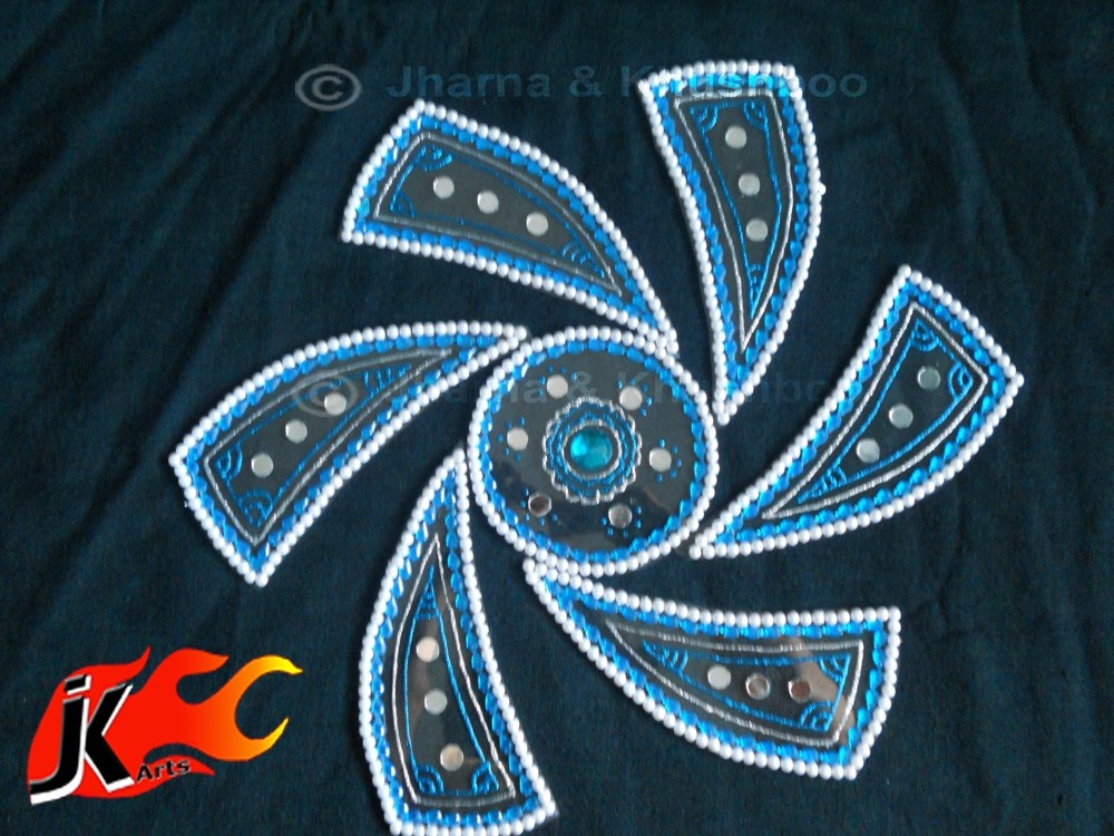 kundan rangoli design by jk arts 12