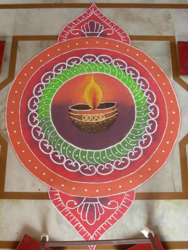 portrait rangoli desighn by charrmi parekh 12