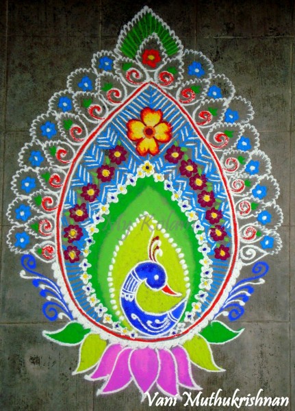 rangoli design by vani muthukrishnan 12