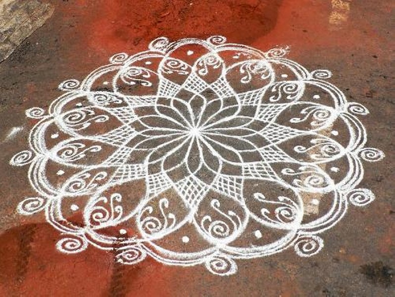simple rangoli design 12