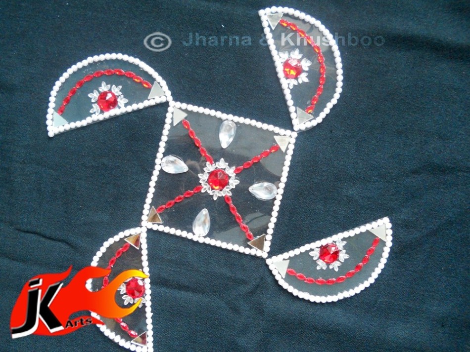 kundan rangoli design by jk arts 13