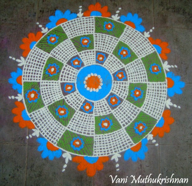 rangoli design by vani muthukrishnan 15