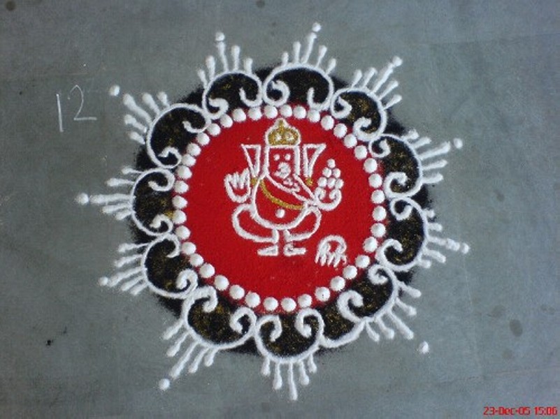 simple rangoli design 15