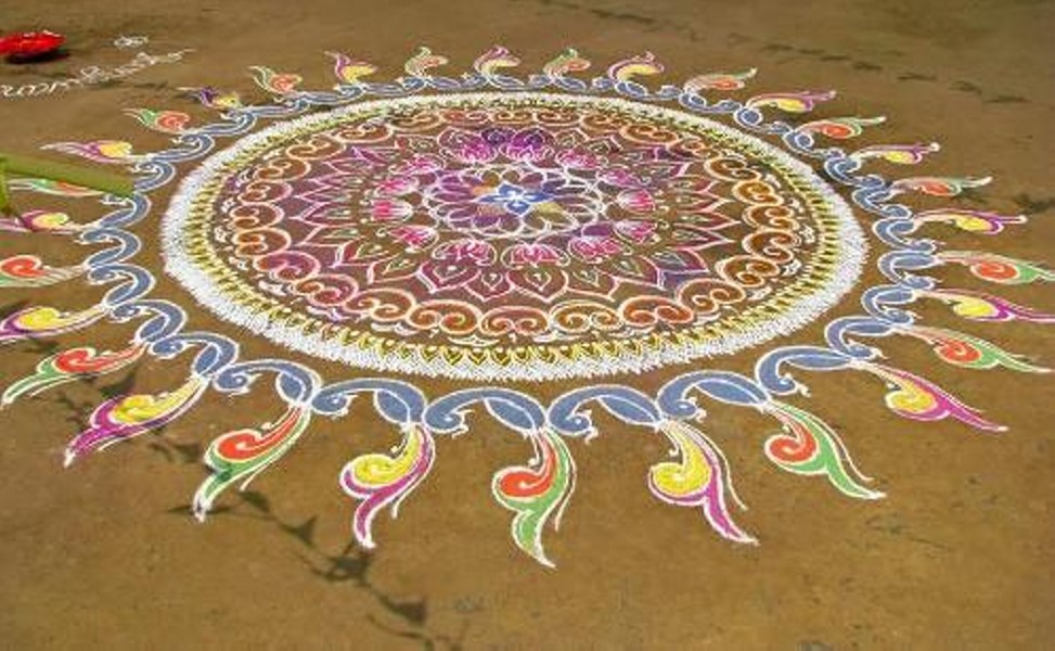 simple rangoli design 16