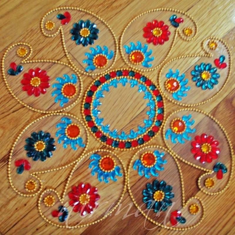 kundan rangoli design by nirman 17