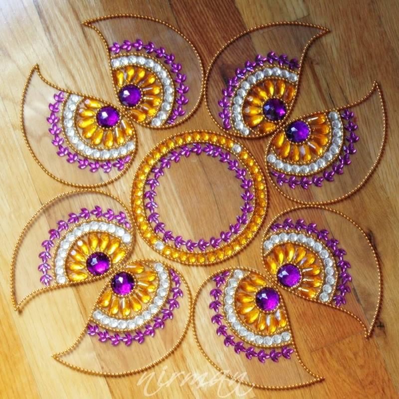 kundan rangoli design by nirman 18