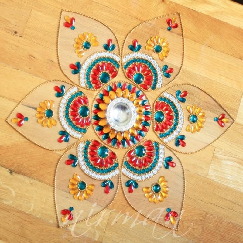 kundan rangoli design by nirman 19