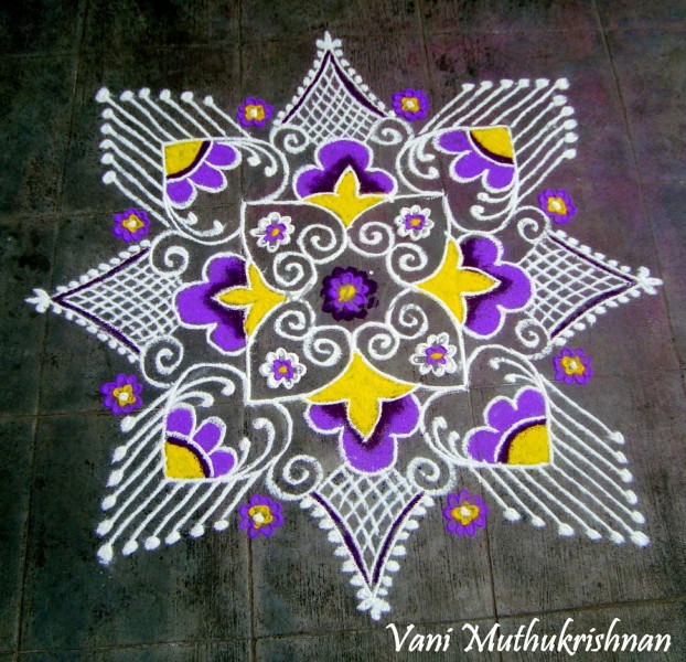 rangoli design by vani muthukrishnan 19