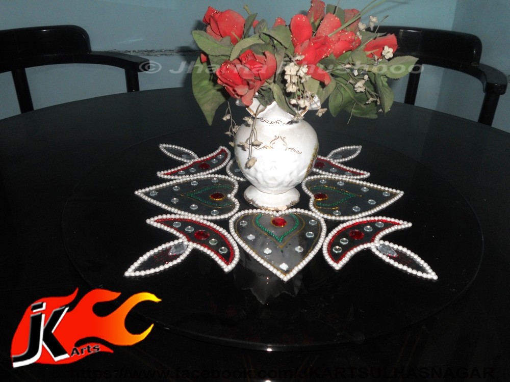 kundan rangoli design by jk arts 2
