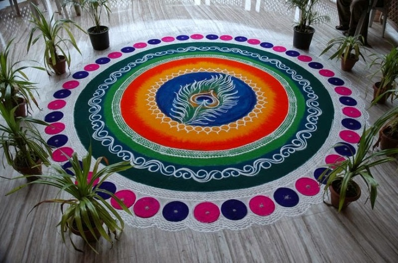 inspirational sanskar bharti rangoli design by komal patil
