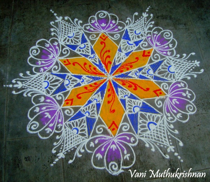 rangoli design by vani muthukrishnan 20