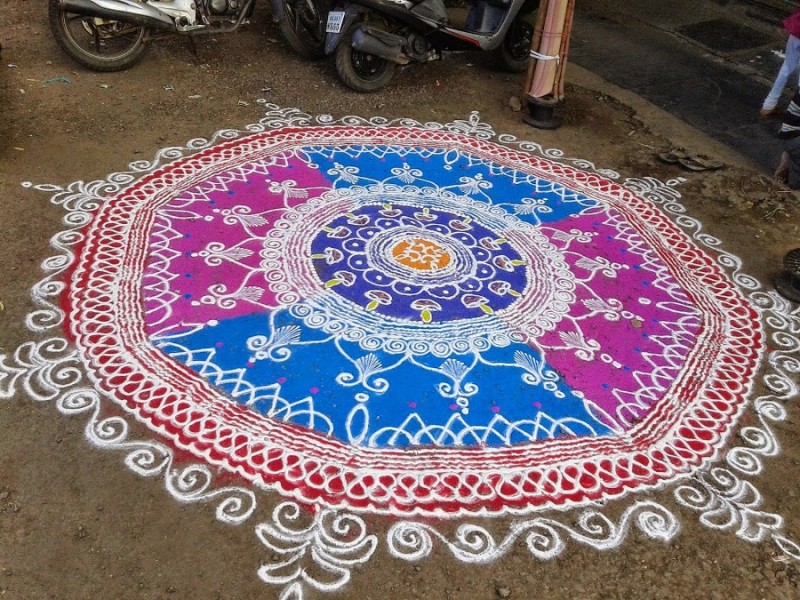 simple rangoli design 22