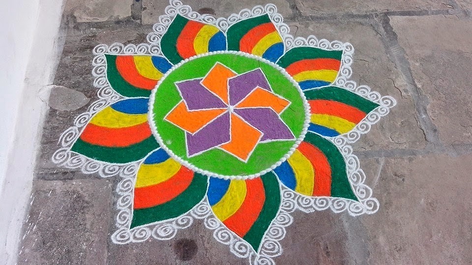 simple rangoli design 23