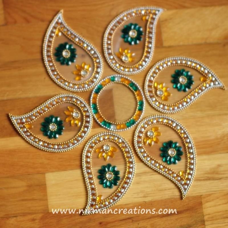 kundan rangoli design by nirman 4