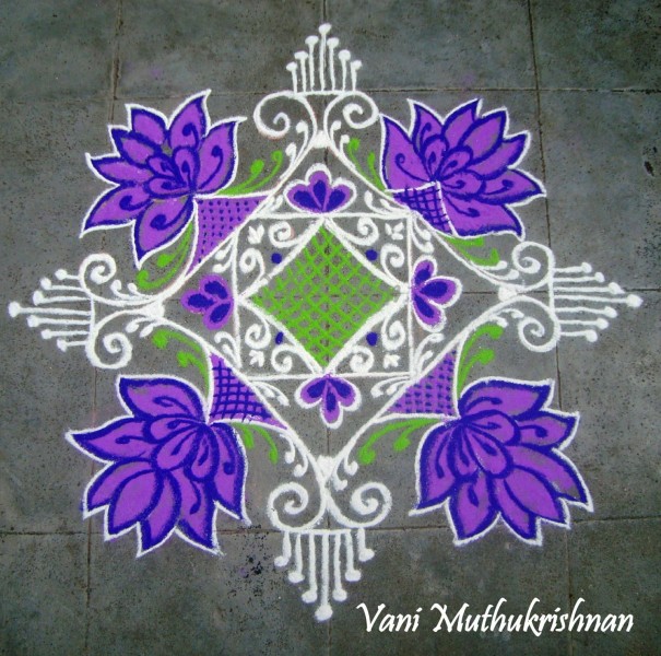 rangoli design by vani muthukrishnan 4