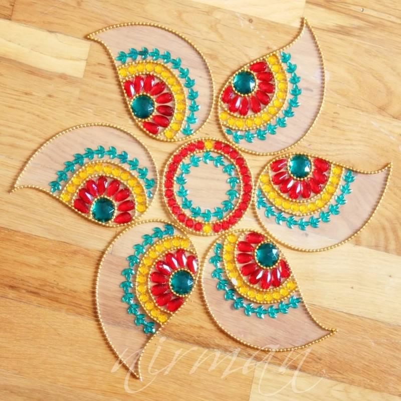 kundan rangoli design by nirman 6