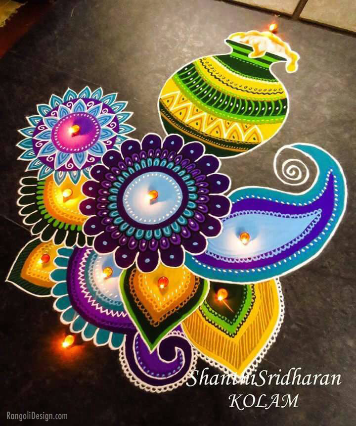 pongal rangoli design shanti sridharan 2