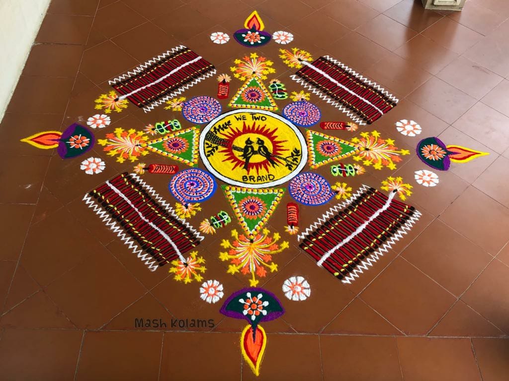 diwali rangoli design by mash