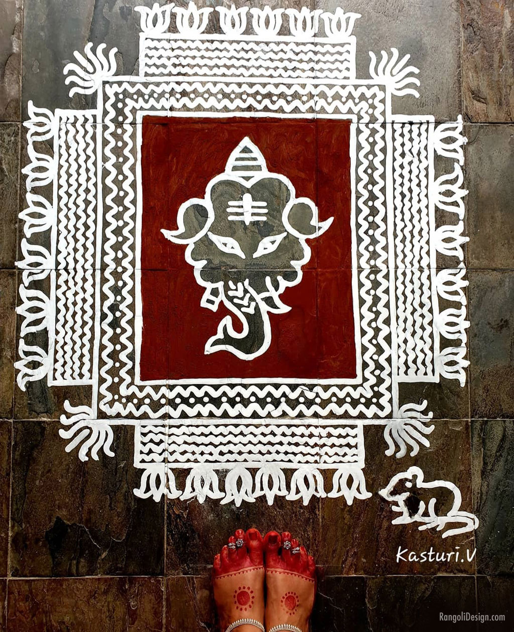 rangoli design alpana kasturi