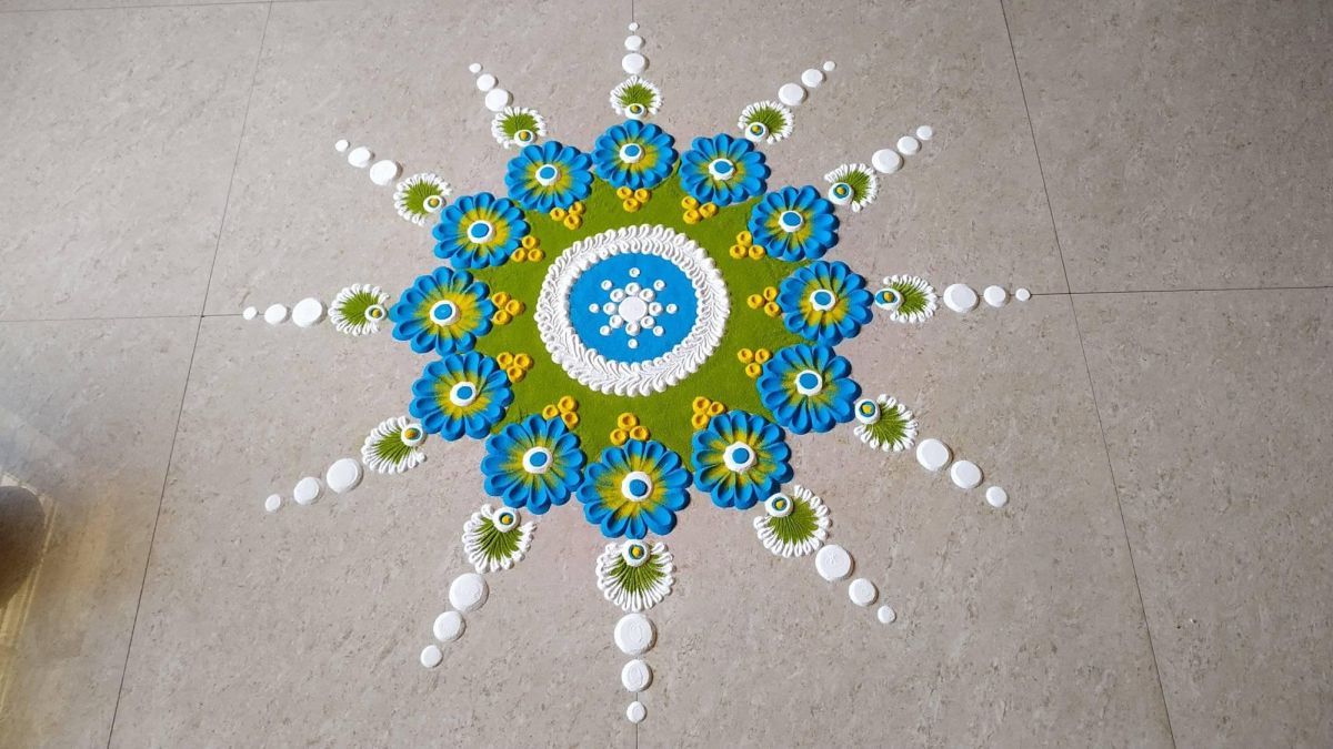 rangoli design floral ansh
