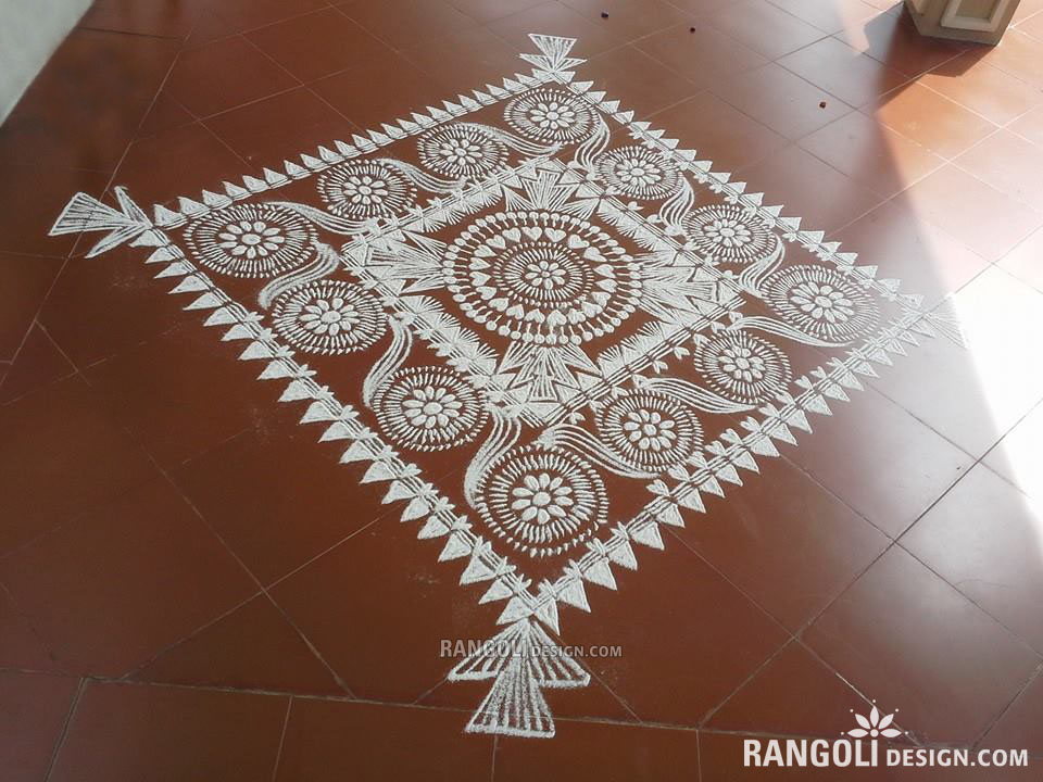 13 rangoli design flower by mash