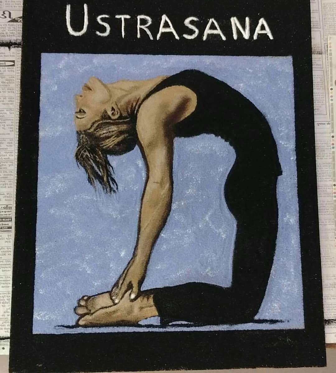 rangoli-design-ustrasana-international-yoga-day