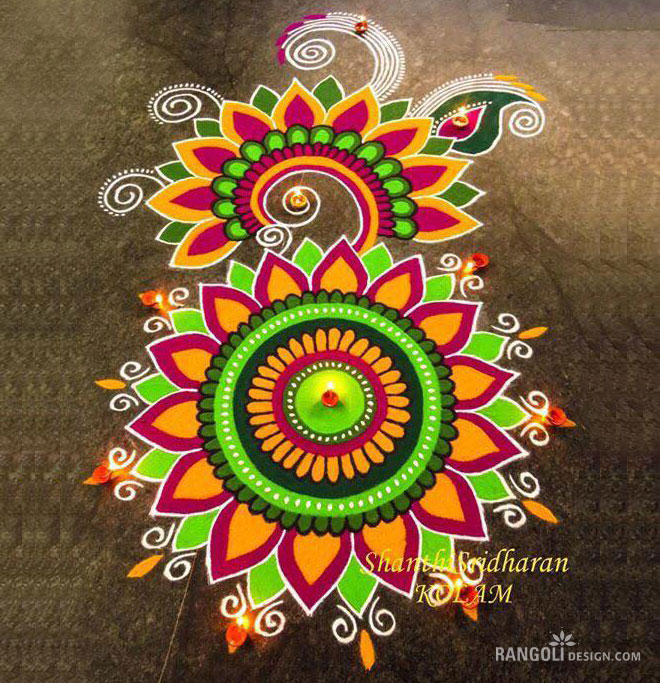 rangoli designs diwali shanthi sridharan 1