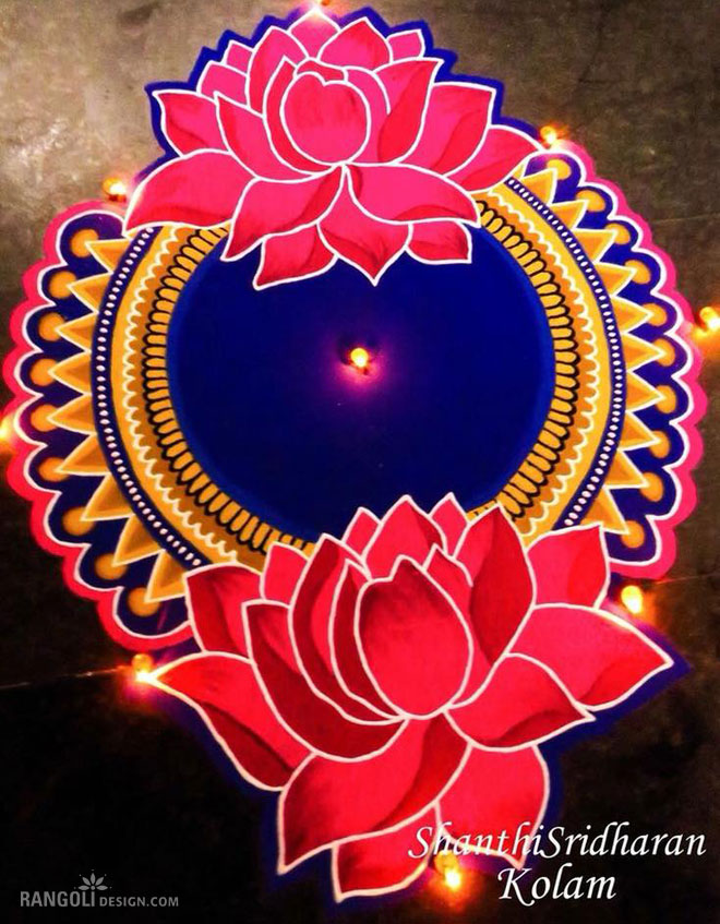 diwali rangoli kolam design shanthi sridharan 12