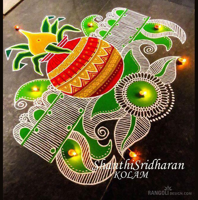diwali rangoli kolam design shanthi sridharan 14