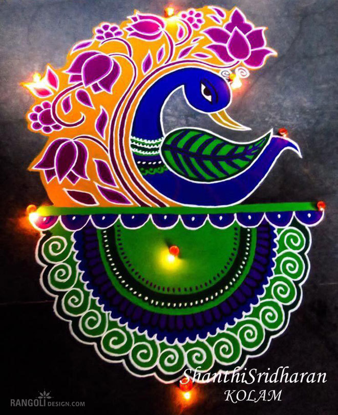 diwali rangoli kolam design shanthi sridharan 15