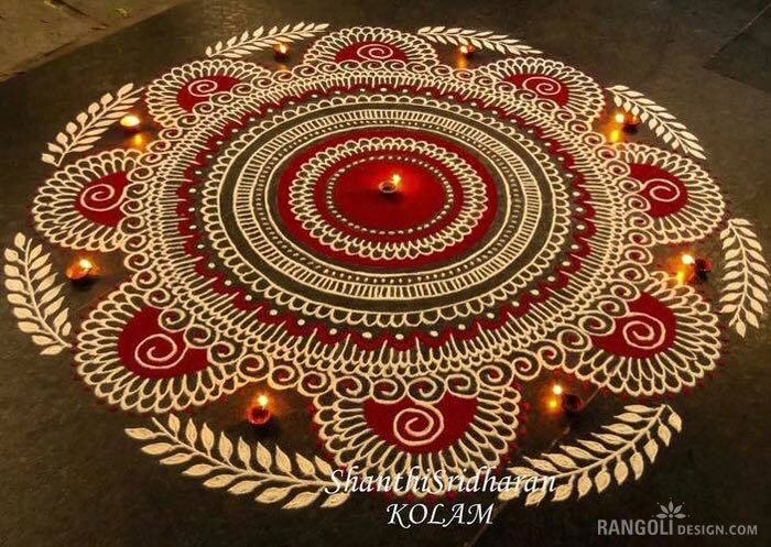 diwali kolam rangoli shanthi sridharan 18