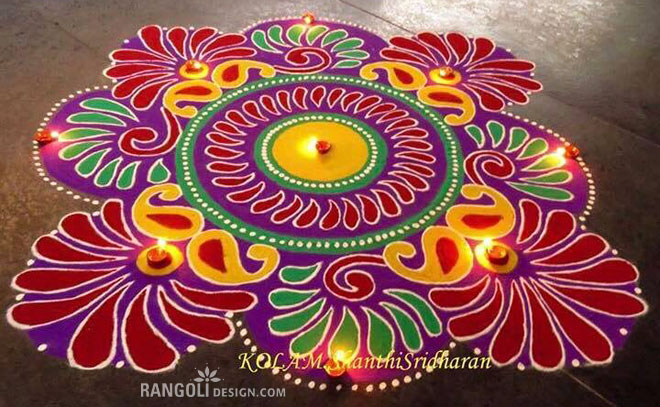 diwali rangoli kolam design shanthi sridharan 8