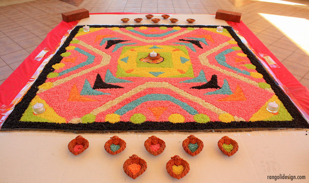 pulses rangoli design abstract arvind ramachander