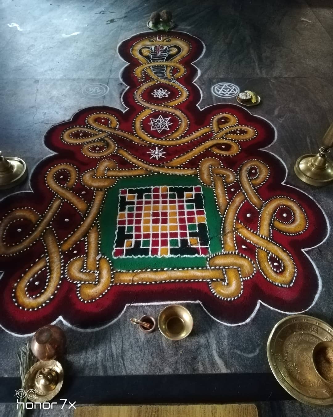 snake rangoli design shrisha kasi