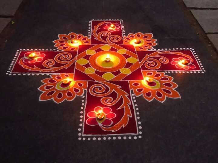 11 diwali rangoli design by nupur saxena