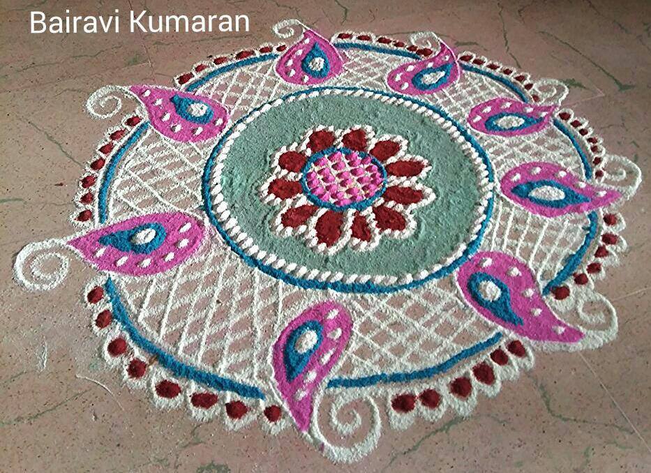 3 rangoli design by bairavi kumaran