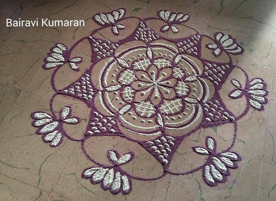 5 rangoli design by bairavi kumaran