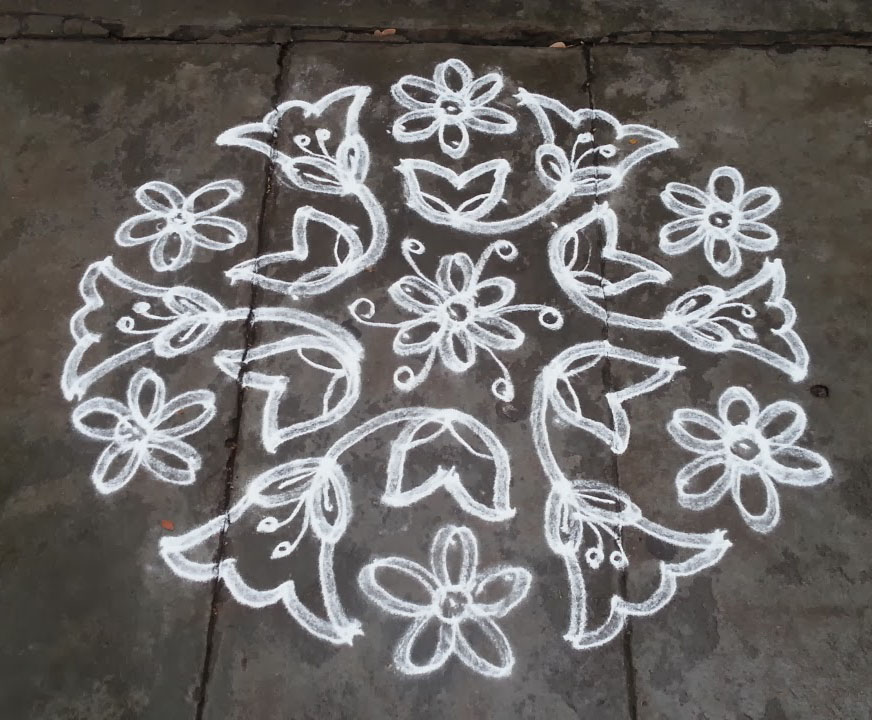 23 dotted kolam by rathna