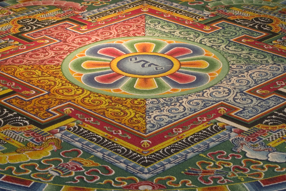 8 tibetan sand painting rangoli design