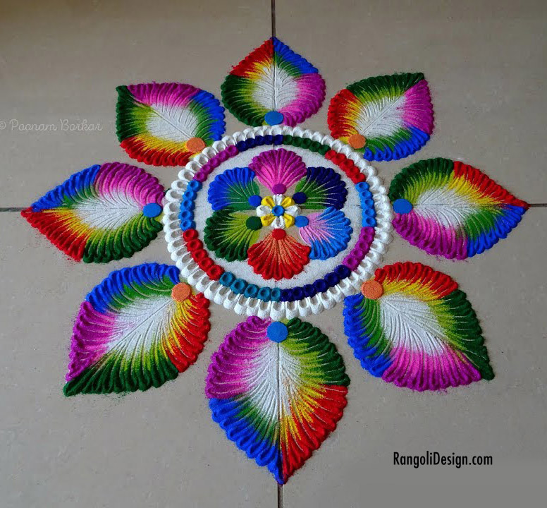 18 vibrant rangoli design for holi festival